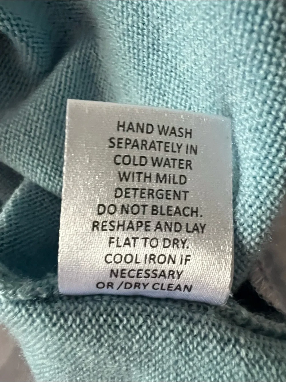 Pearl By Lela Rose 2-in-1 Layered Merino Wool Sweater Size M, Lt.. Turq., EUC - Picture 16 of 16